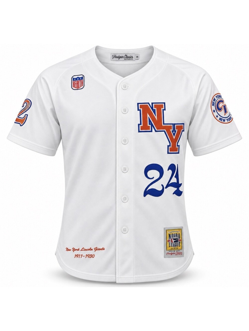 Headgear Classics New York Lincoln Giants Negro League Jersey Men’s Small White